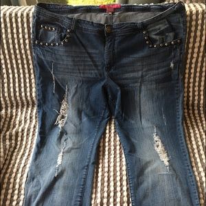 Woman’s plus size 26w Pure Energy Distressed Jeans